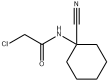 2-CHLORO-N-(1-CYANO-CYCLOHEXYL)-ACETAMIDE 化学構造式