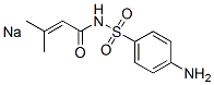 sodium N-[(4-aminophenyl)sulphonyl]-3-methylbut-2-enamide 结构式