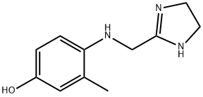 Phenol, 4-[[(4,5-dihydro-1H-imidazol-2-yl)methyl]amino]-3-methyl- (9CI) Structure