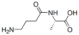 Alanine,  N-(4-amino-1-oxobutyl)- 结构式