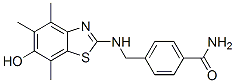 Benzamide,  4-[[(6-hydroxy-4,5,7-trimethyl-2-benzothiazolyl)amino]methyl]- Struktur