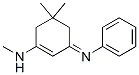 Benzenamine, N-[5,5-dimethyl-3-(methylamino)-2-cyclohexen-1-ylidene]- (9CI) Structure