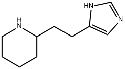 2-[2-(1H-IMIDAZOL-4-YL)-ETHYL]-PIPERIDINE 化学構造式