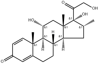11Α,17Α,21-三羟基-16Α-甲基-孕甾-1,4-二烯-3,20-二酮,78761-59-8,结构式