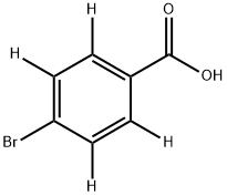 4‐ブロモ安息香酸‐D4 化学構造式