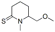 2-Piperidinethione,  6-(methoxymethyl)-1-methyl- Structure