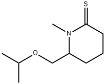 2-Piperidinethione,  1-methyl-6-[(1-methylethoxy)methyl]- Structure