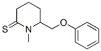 2-Piperidinethione,  1-methyl-6-(phenoxymethyl)- Structure