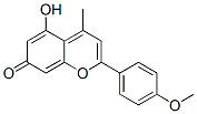5-Hydroxy-2-(4-methoxyphenyl)-4-methyl-7H-1-benzopyran-7-one Structure