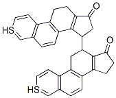 12,15-bisthia-1,3,5(10),6,8,13(14)-gonahexaen-17-one 化学構造式