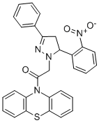 78807-66-6 10-((4,5-Dihydro-5-(2-nitrophenyl)-3-phenyl-1H-pyrazol-1-yl)acetyl)-10 H-phenothiazine