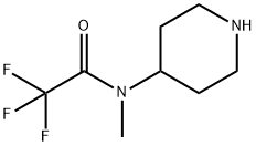 2,2,2-TRIFLUORO-N-METHYL-N-4-PIPERIDINYL-ACETAMIDE Structure