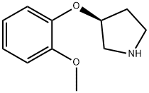 3-(2-甲氧基苯氧基)吡咯烷, 788123-19-3, 结构式