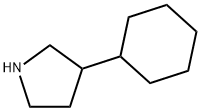 3-环己基吡咯烷,78813-85-1,结构式