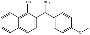 2-(α-アミノ-4-メトキシベンジル)-1-ナフトール 化学構造式