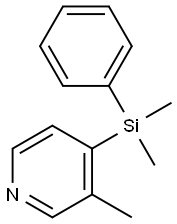 Pyridine, 4-(dimethylphenylsilyl)-3-methyl- (9CI) Structure