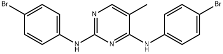 78830-71-4 N2,N4-Bis-(4-bromo-phenyl)-5-methyl-pyrimidine-2,4-diamine