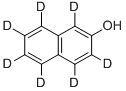 2‐ナフトール‐D7 化学構造式