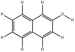 2-羟基萘-D8, 78832-61-8, 结构式