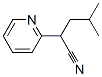 α-(2-メチルプロピル)-2-ピリジンアセトニトリル 化学構造式