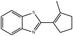 Benzothiazole, 2-(2-methyl-1-cyclopenten-1-yl)- (9CI) Structure