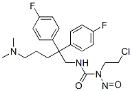 N-(2-Chloroethyl)-N'-[5-dimethylamino-2,2-bis(4-fluorophenyl)pentyl]-N-nitrosourea Struktur