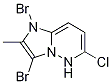 一溴合6-氯-2-甲基-3-溴咪唑并[1,2-B]哒嗪, 78867-38-6, 结构式