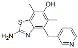 6-Benzothiazolol,  2-amino-5,7-dimethyl-4-(3-pyridinylmethyl)- Structure