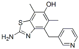 6-Benzothiazolol,  2-amino-5,7-dimethyl-4-(3-pyridinylmethyl)- 化学構造式