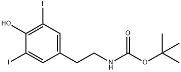 N-tert-Butoxycarbonyl 3,5-DiiodotyraMine Structure