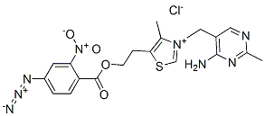 4-azido-2-nitrobenzoylthiamine Struktur