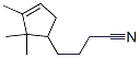 2,2,3-trimethylcyclopent-3-enebutyronitrile  Structure