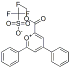 2-ETHOXYCARBONYL-4,6-DIPHENYLPYRYLIUM TRIFLUOROMETHANESULPHONATE, 96 Structure