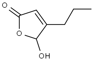 2(5H)-FURANONE, 5-HYDROXY-4-PROPYL- 化学構造式