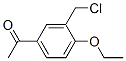 1-(3-CHLOROMETHYL-4-ETHOXY-PHENYL)-ETHANONE Structure