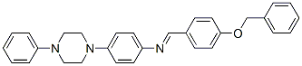 1-(4-phenylmethoxyphenyl)-N-[4-(4-phenylpiperazin-1-yl)phenyl]methanim ine Structure
