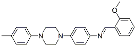 1-(2-methoxyphenyl)-N-[4-[4-(4-methylphenyl)piperazin-1-yl]phenyl]meth animine Struktur