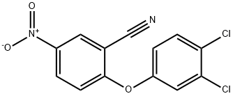 2-(3,4-dichlorophenoxy)-5-nitrobenzonitrile Struktur