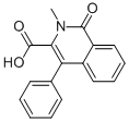 2-METHYL-1-OXO-4-PHENYL-1,2-DIHYDROISOQUINOLINE-3-CARBOXYLIC ACID 化学構造式