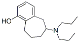 6,7,8,9-tetrahydro-1-hydroxy-N,N-dipropyl-5H-benzocyclohepten-6-ylamine 结构式