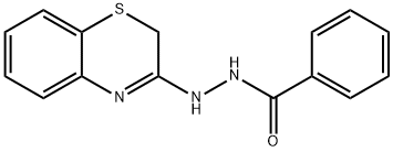 Benzoic acid, 2-(2H-1,4-benzothiazin-3-yl)hydrazide Struktur