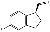 1H-Indene-1-carboxaldehyde,5-fluoro-2,3-dihydro-,(1S)-(9CI) 结构式