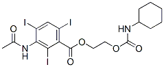 2,4,6-triiodo-3-acetamidobenzoic acid (N-cyclohexylcarbamyloxy)ethyl ester,78969-69-4,结构式