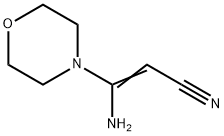 3-AMINO-3-MORPHOLINOACRYLONITRILE Structure