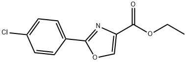 2-(4-CHLORO-PHENYL)-OXAZOLE-4-CARBOXYLIC ACID ETHYL ESTER 化学構造式