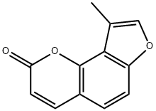 2H-Furo(2,3-h)-1-benzopyran-2-one, 9-methyl- 结构式
