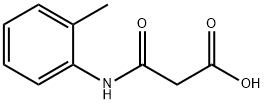 3-[(2-METHYLPHENYL)AMINO]-3-OXOPROPANOIC ACID 结构式