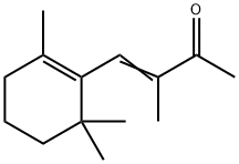 4-(2,6,6-トリメチル-1-シクロヘキセン-1-イル)-3-メチル-3-ブテン-2-オン 化学構造式
