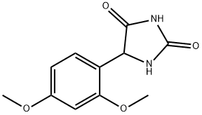 2,4-Imidazolidinedione, 5-(2,4-dimethoxyphenyl)- Struktur