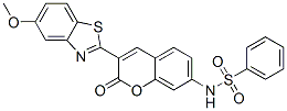 Benzenesulfonamide, N-3-(5-methoxy-2-benzothiazolyl)-2-oxo-2H-1-benzopyran-7-yl-,79009-21-5,结构式